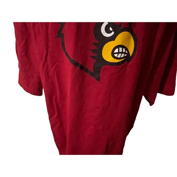 Louisville Adidas Shirt Mens XL Short Sleeve Basketball Pullover Red - Picture 14 of 15